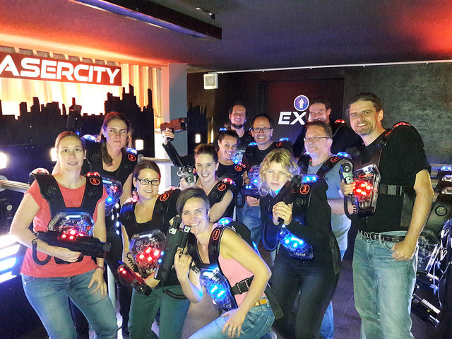 Teamevent im Lasercity in Biel