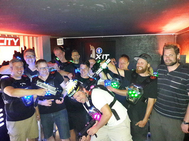 Junggesellenabschied im Lasercity in Biel